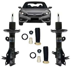 Amortecedores A Gas Dianteiros Nakata Esq/Dir + Kit Bat. Civic G9 2012 A 2016