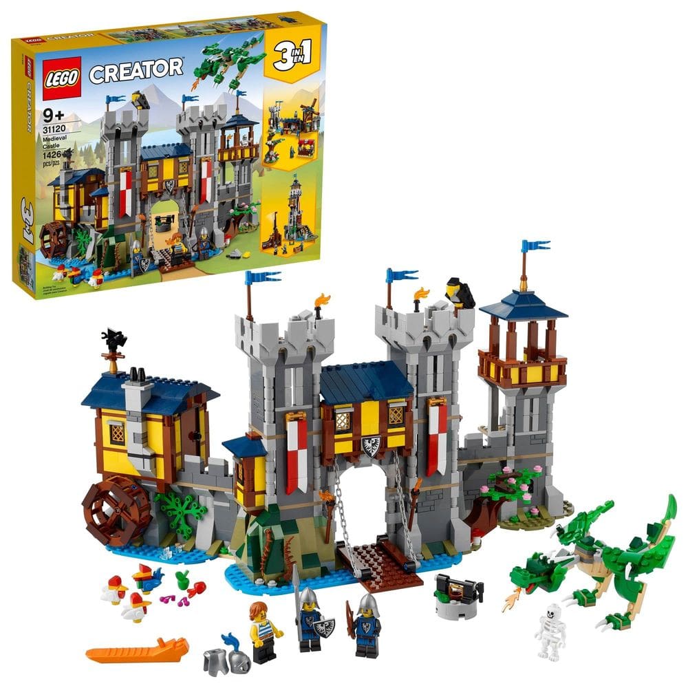 Brinquedo LEGO Creator 3 em 1 Medieval Castle 31120 com figuras
