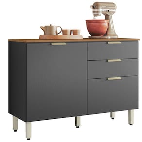 Balcão para Cozinha 120cm 2 Portas 2 Gavetas Olga