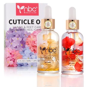 Conjunto de óleo para cutículas de unhas nbc BeautiLab Lemon & Orange 30mL x2