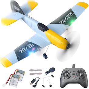 RC Plane BEZGAR de 3 canais para crianças com controle remoto giroscópico de 6 eixos