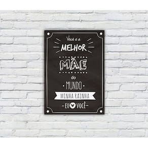 Quadro/Placa Decorativa MDF s/ Moldura Tema Mães