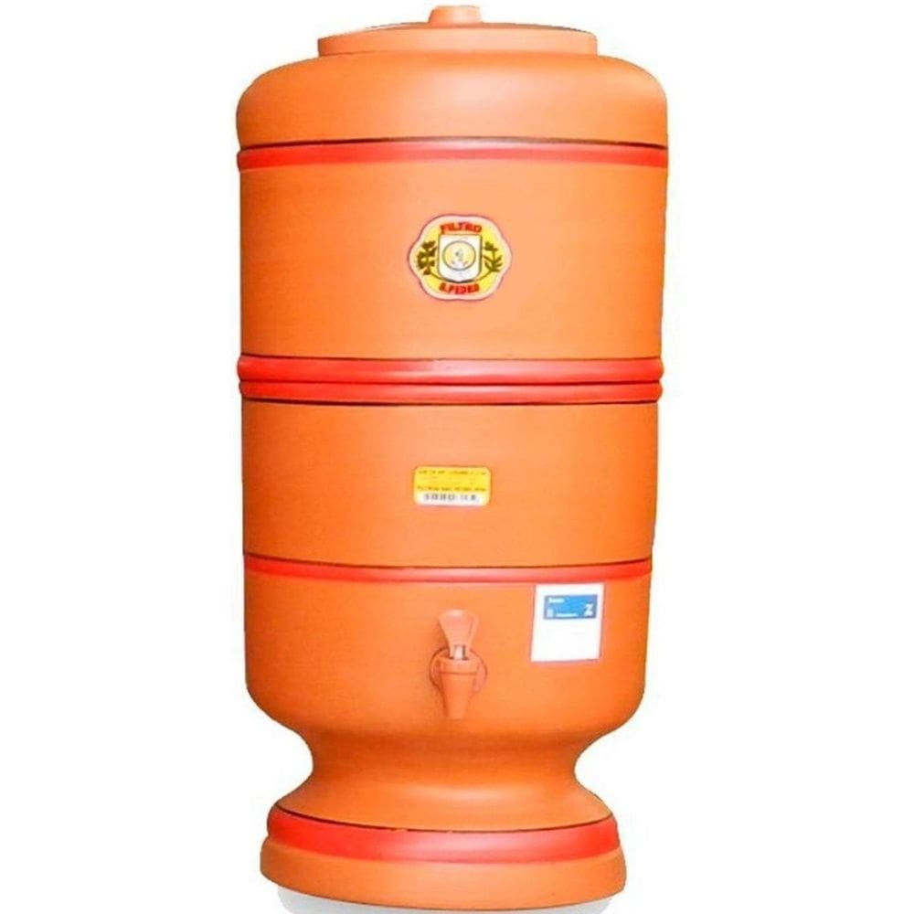 Filtro De Barro 10 Litros E 3 Velas Tripla Ação