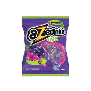 Bala Mastigável Azedinha Uva Riclan 500g