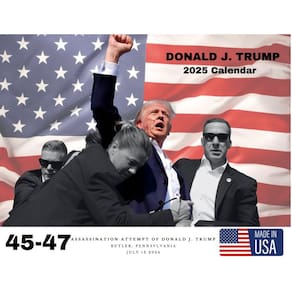 Calendário OHIO WHOLESALE 2025 Donald J. Trump Feito nos EUA