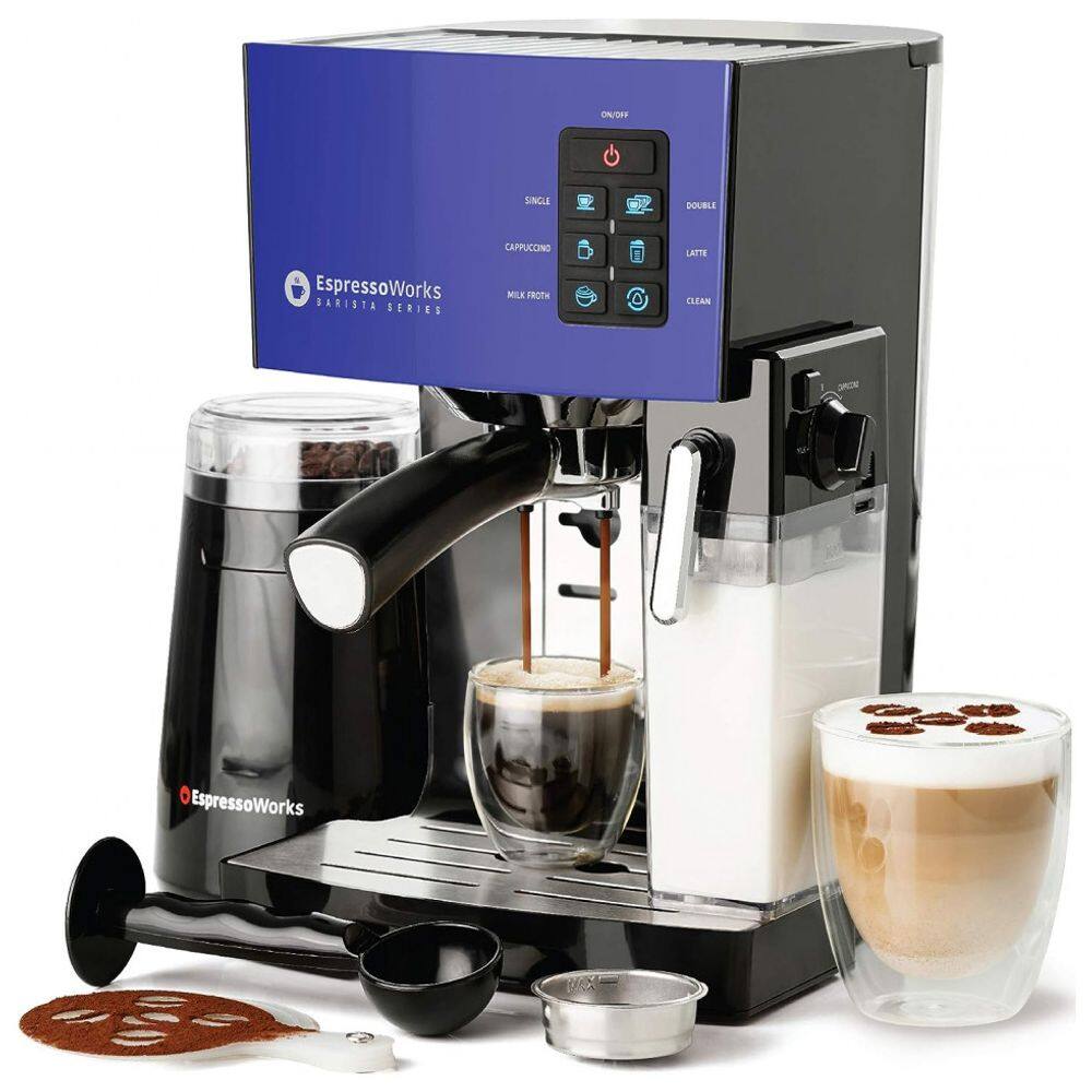 Cafeteira Elétrica EspressoWorks Expresso Reservatório L 19 Bar de Pressão, 220V, 1250W, Preta