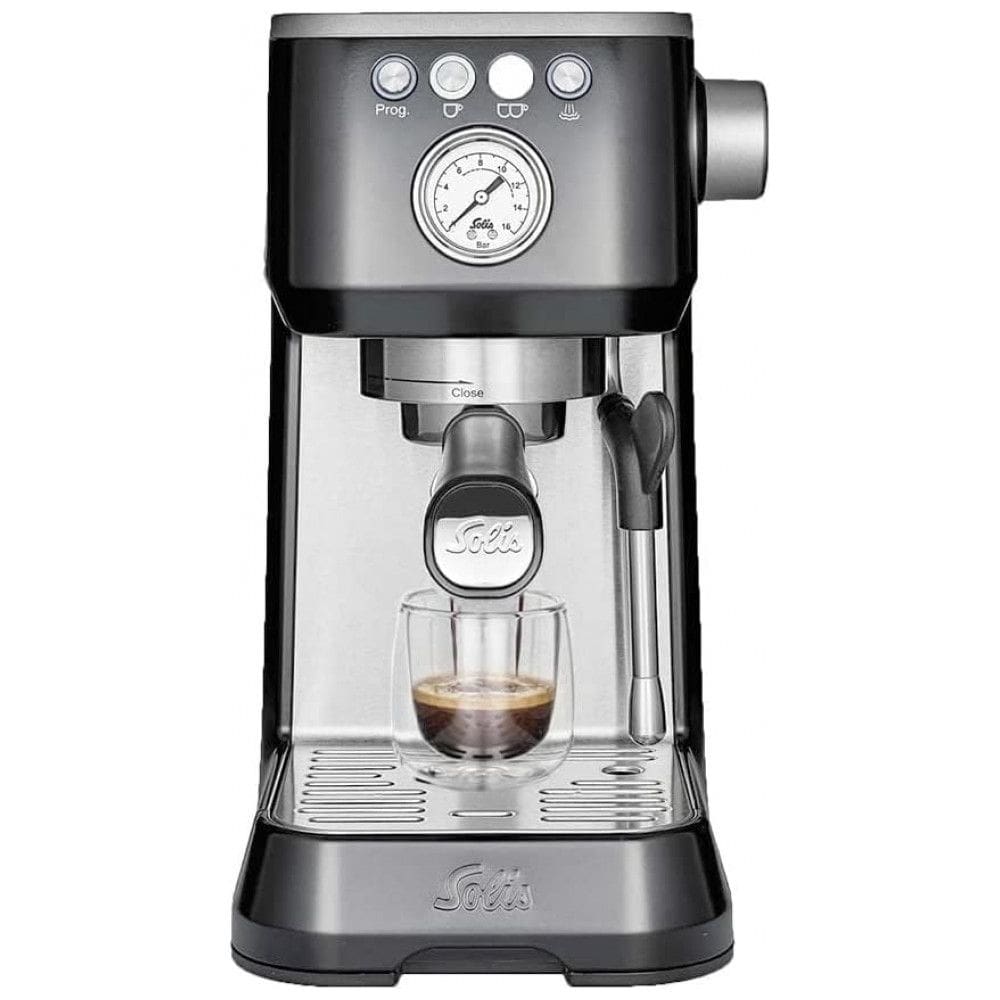 Cafeteira Elétrica Barista Expresso Reservatório 2L 9 Bar de Pressão, 110v, SOLIS, Preto
