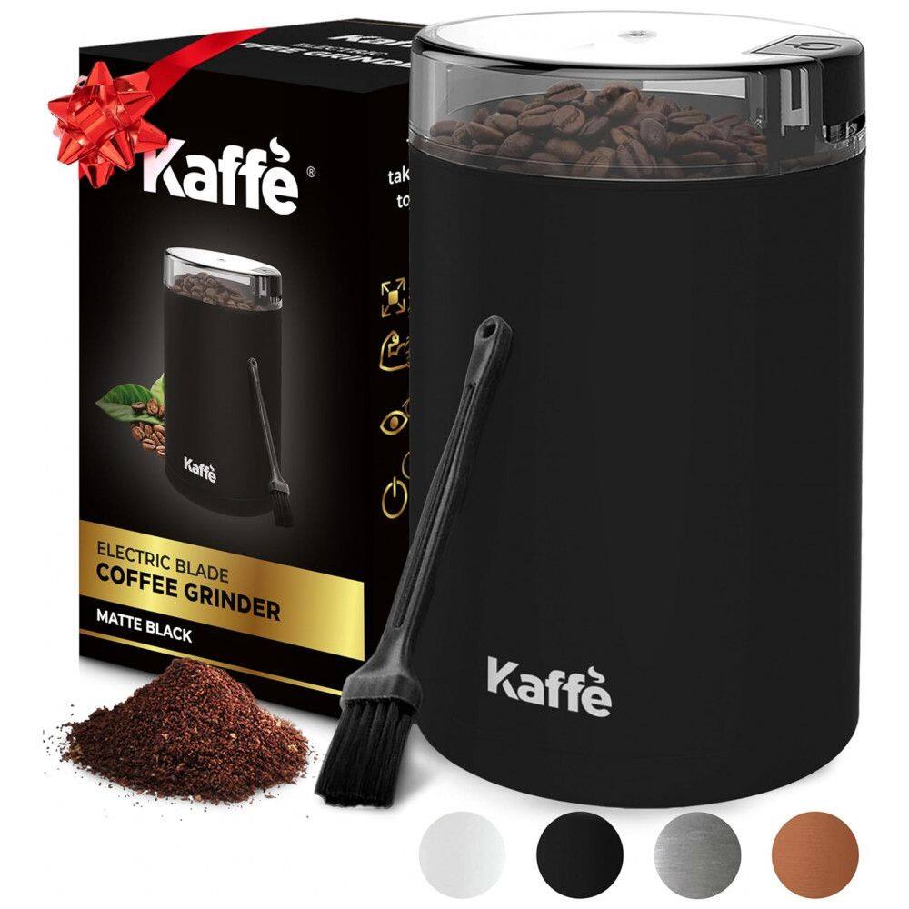 e Moedor de Café em Grãos 100g de Aço Inoxidável, 110v, KAFFè KFGRINDERS, Preto