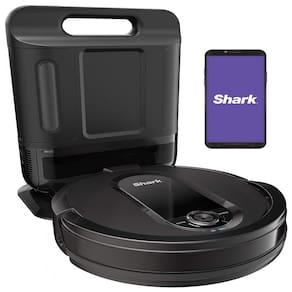 Aspirador de Pó Robô IQ, com navegação avançada, WiFi, multifunção, preto, 110v, SHARK AV1002AE, Preto