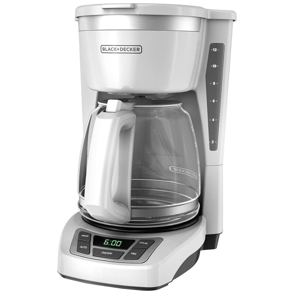 Cafeteira Elétrica Programável, até 12 xícaras, branco, BLACKDECKER CM1160W 1, Branco
