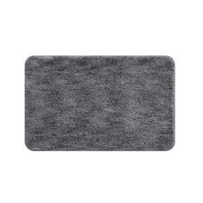 Tapete Lotus Grosso Pelo Baixo Antiderrapante - Cinza - 100x140cm