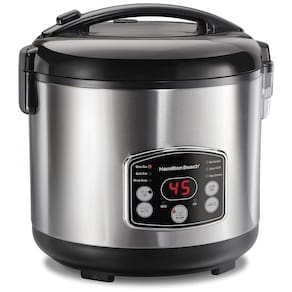 Panela Elétrica de Arroz, 7 L, 700 W, 110 V, HAMILTON BEACH 37548, Prateado