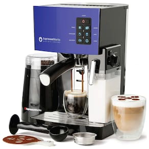 Cafeteira Elétrica Programável EspressoWorks Expresso e Cappuccino 10 Peças Barista Multifuncional Moedor de Grãos