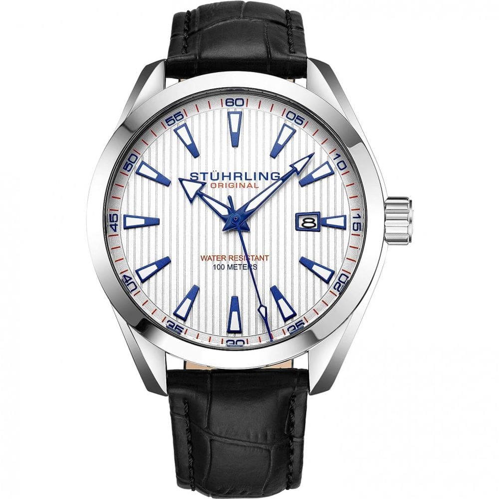 Relógio Masculino Quartzo, Prova D 100m, 110V, STUHRLING 3953L.3, Preto