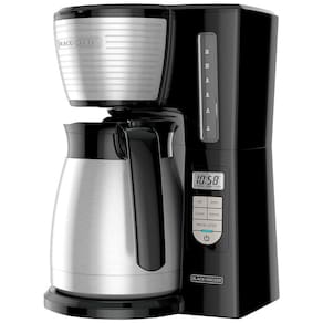 Cafeteira Elétrica Programável 1 2.8L de Aço Inoxidável, 110v, BLACKDECKER CM2045B 1, Preto