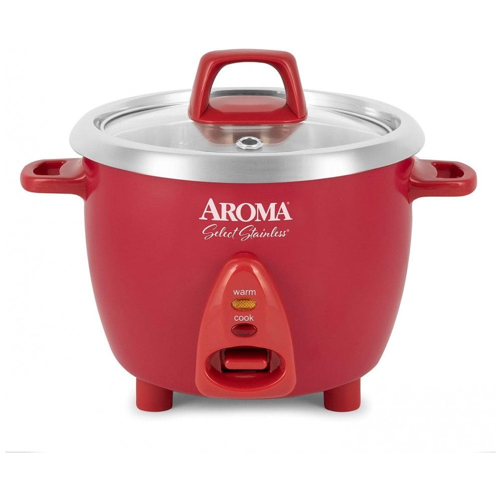 Panela Elétrica de Arroz, 1,4 L, 400W, vermelha, 110v, AROMA HOUSEWARES ARC 753SGR, Vermelho