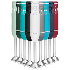 Mixer de 2 Velocidades Lâminas de Aço Inoxidável 300W, CHEFMAN Immersion Stick Hand Blender, Branco