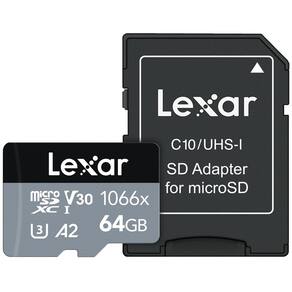 Cartão Micro SD Lexar Professional 64GB 1066x UHS-I, U3, V30