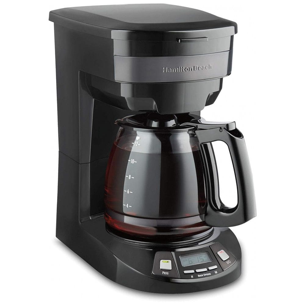 Cafeteira Elétrica Programável 2.8L em Aço Inoxidável com Painel Digital, 110v, HAMILTON BEACH 46293, Preto