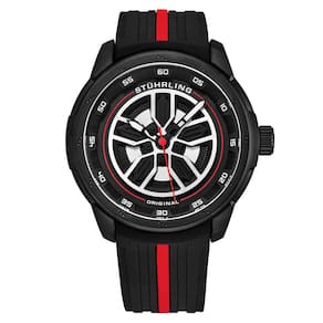 Relógio Masculino Stuhrling Aviador 984 Quartzo 44mm, Vermelho