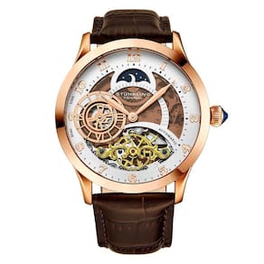 Relógio Masculino Stuhrling Radiant 925 Automático 44mm, Marrom