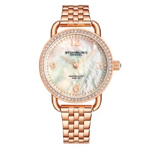Relógio Feminino Stuhrling Symphony 3955 Quartzo 38mm, Ouro Rosa