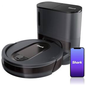 Aspirador de Pó Robô com Conexão via APP, WI FI e Auto Esvaziamento, 110v, SHARK RV912S, Cinza escuro