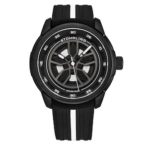Relógio Masculino Stuhrling 984 Quartzo 44mm, Preto e Branco