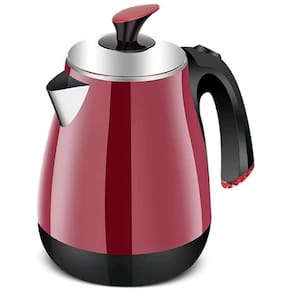 Chaleira Elétrica 1.7L com Desligamento Automático e Proteção de Fervura, 1500W, 110v, UOOD, Vermelho