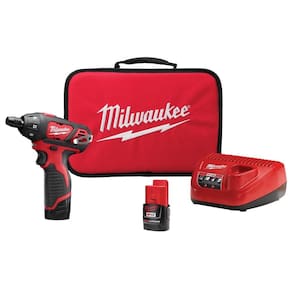 Chave de fenda sem fio Milwaukee M12 12V Íon de lítio 1/4 pol Hex