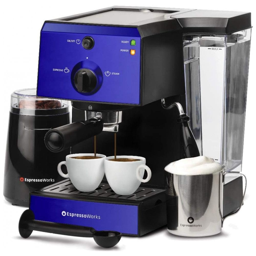 Cafeteira Elétrica Expresso Reservatório L 19 Bar de Pressão, 1250W, 110v, ESPRESSOWORKS, Azul