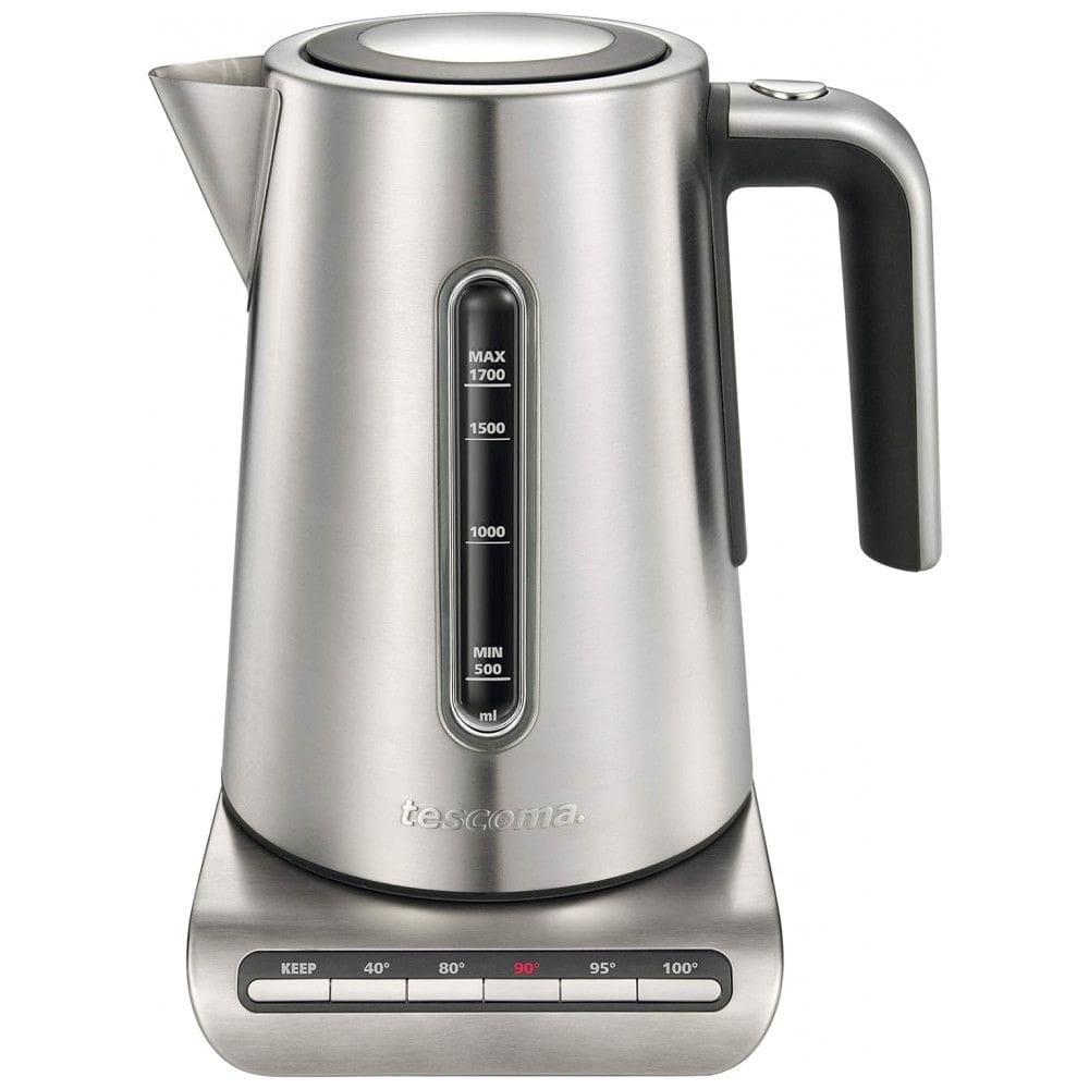 Chaleira Elétrica 1.7L com Controle de Temperatura, 110v, TESCOMA 677820, Prateado