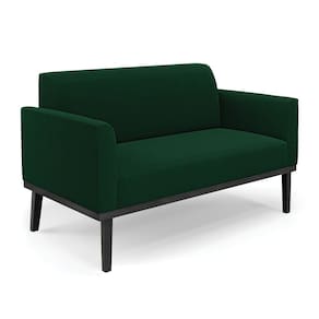 Sofá 2 Lugares Namoradeira Madeira Preto Marisa Bouclê D03 - D`Rossi