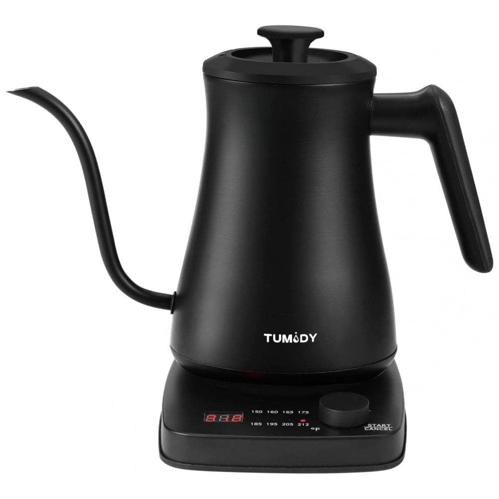 Chaleira Elétrica 1.8L com Controle de Temperatura, 1500W, 110v, TUMIDY, Preto