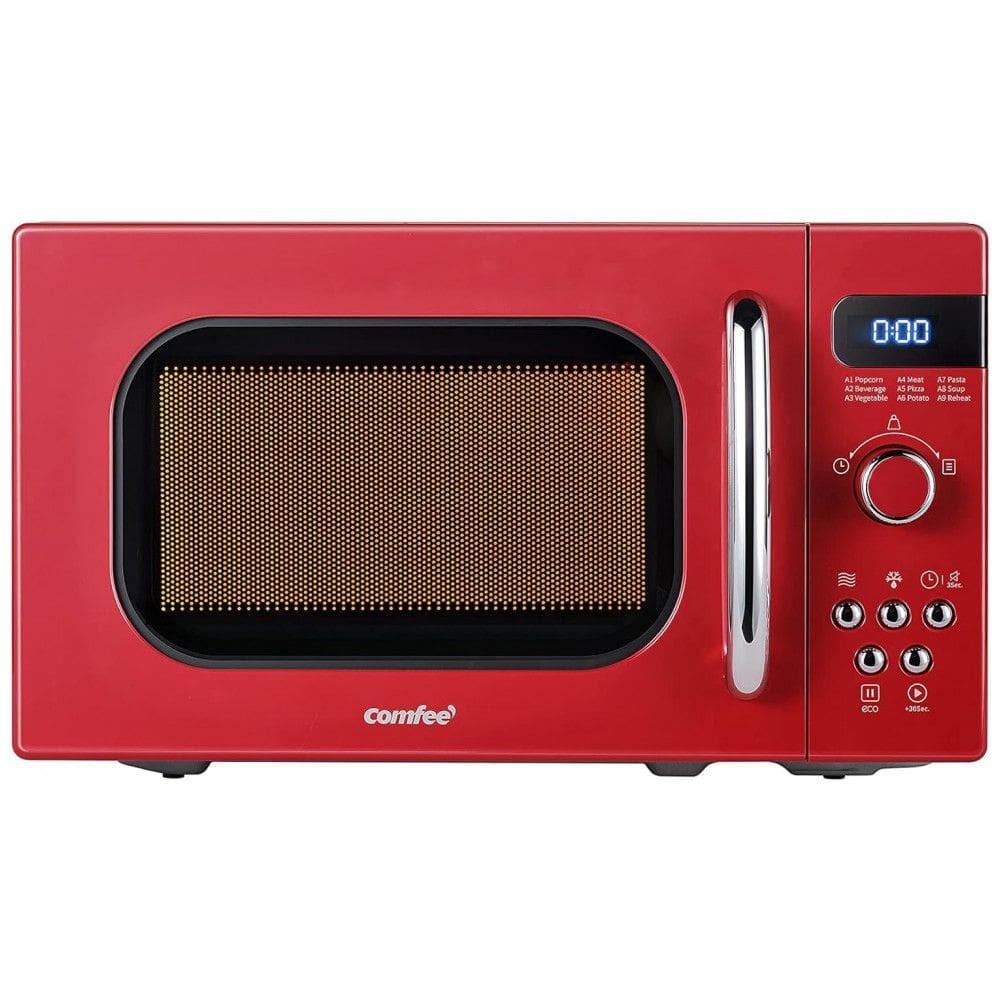 Micro ondas R Retro de Bancada 19 Litros Multifuncional, 700W, 110v, COMFEE AM720C2RA R, Vermelho