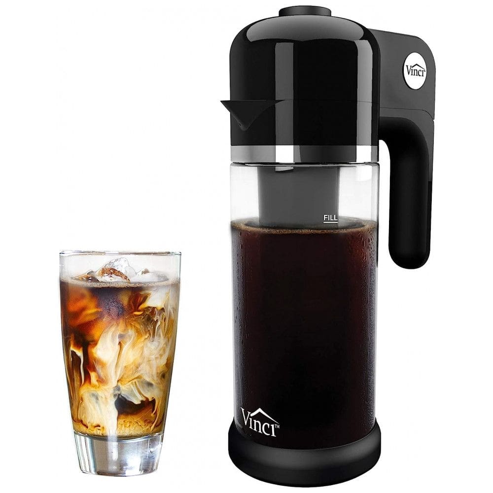 Cafeteira Elétrica Programável 1L Café Pronto em 5 Min Fácil de Usar, 110v, VINCI E23010, Preto