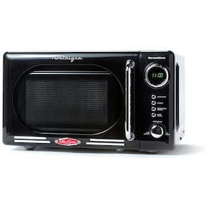 Micro ondas Retro de Bancada 19 Litros Multifuncional, 700W, 110v, NOSTALGIA NRMO7BK, Preto