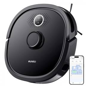 Aspirador de Pó Robô Eureka NER650 com Conexão via APP WI FI e Mapeamento Multinível, 110V, Preto
