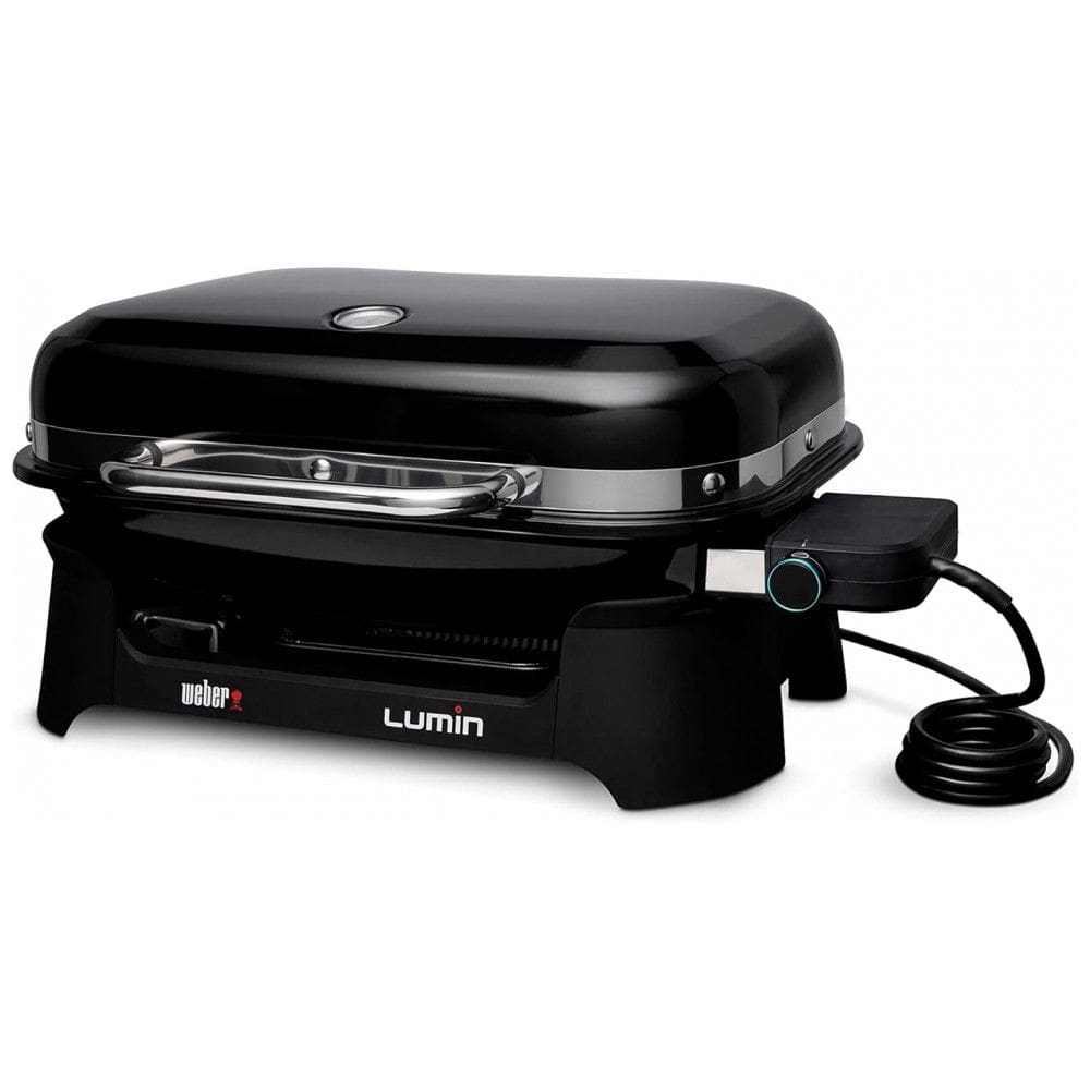 Churrasqueira Elétrica Grill Serve até 8 Porções, 110V, Weber Lumin, Preto