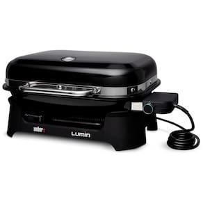 Churrasqueira Elétrica Grill Serve até 8 Porções, 110V, Weber Lumin, Preto