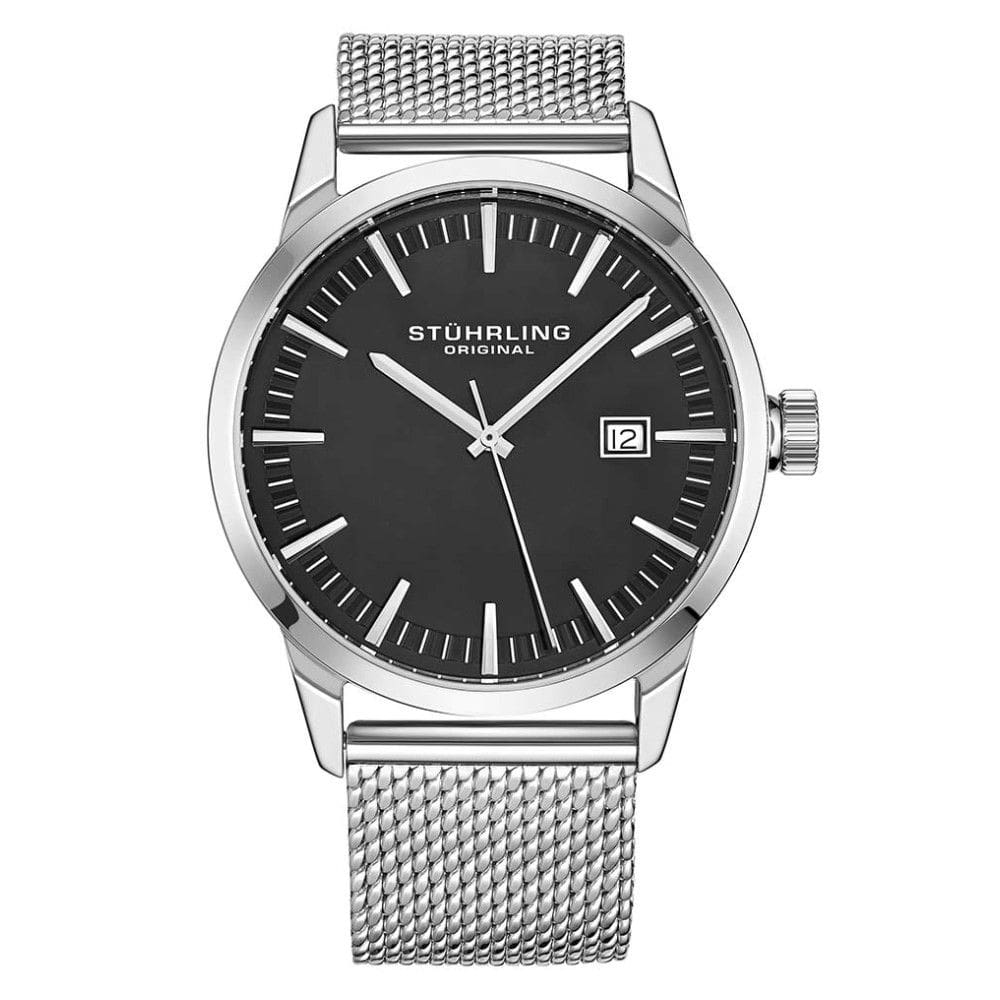 Relógio Masculino Stuhrling Ascot 555M Quartzo 42mm, Prata