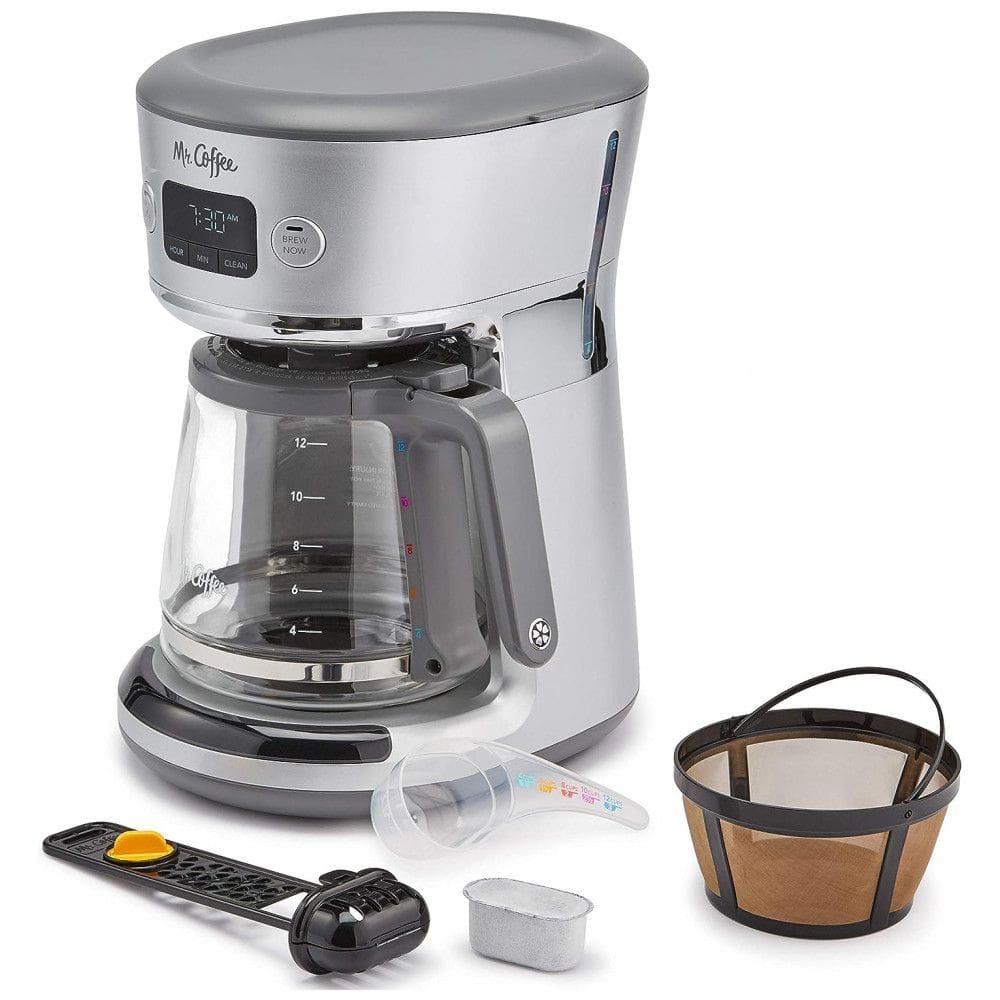 Cafeteira Elétrica Programável Mr. 2.8L com Painel Digital, 110v, MR. COFFEE 31160392, Prateado
