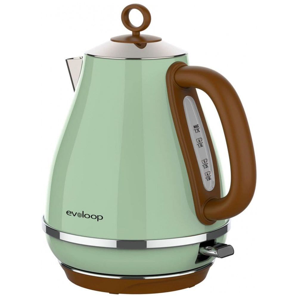 Chaleira Elétrica 1,7 L com Desligamento Automático, 110V 1500W, Evoloop, Verde