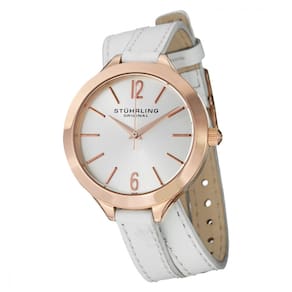Relógio Feminino Stuhrling Sport 568 Quartzo 38mm, Branco Clássico