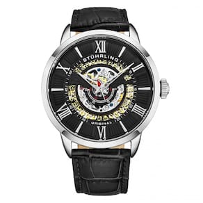 Relógio Masculino Stuhrling Delphi 696 Automático 44mm, Preto