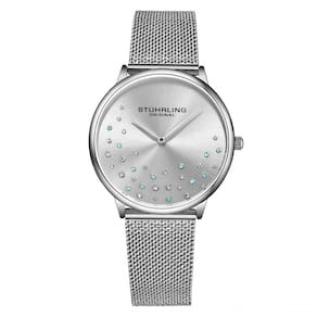 Relógio Feminino Stuhrling Symphony 3928 Quartzo 35mm, Prata Clássico