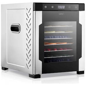 Desidratador de Alimentos com 10 Bandejas em Aço Inoxidável, 110V 900W, NutriChef