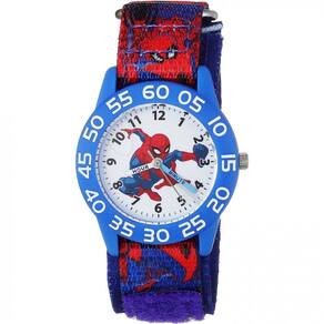 Relógio Analógico de Quartzo para Crianças de 5 até 15 Anos, Marvel Spider Man, Azul