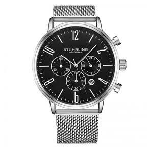 Relógio Masculino Stuhrling Monaco 3932 Quartzo 41mm, Prata