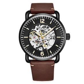 Relógio Masculino Stuhrling 3972 Automático 42mm, Marrom